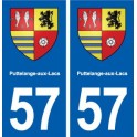 57 Puttelange-aux-Lacs blason autocollant plaque stickers ville