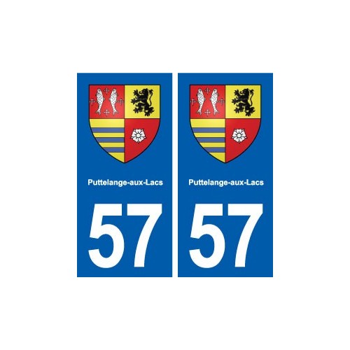 57 Puttelange-aux-Lacs blason autocollant plaque stickers ville