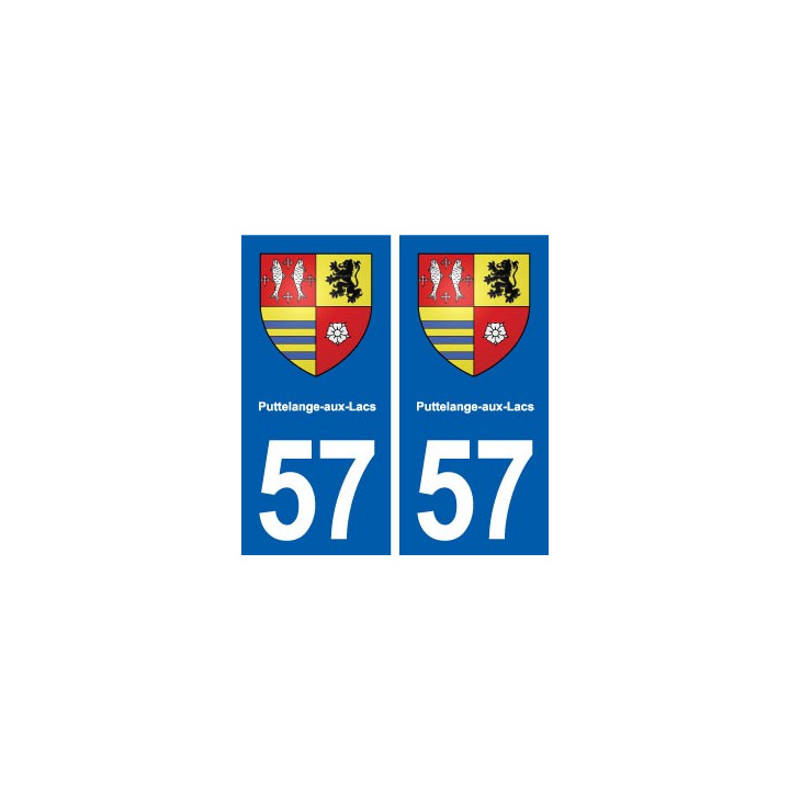 57 Puttelange-aux-Lacs blason autocollant plaque stickers ville