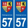 57 Puttelange-aux-Lacs blason autocollant plaque stickers ville