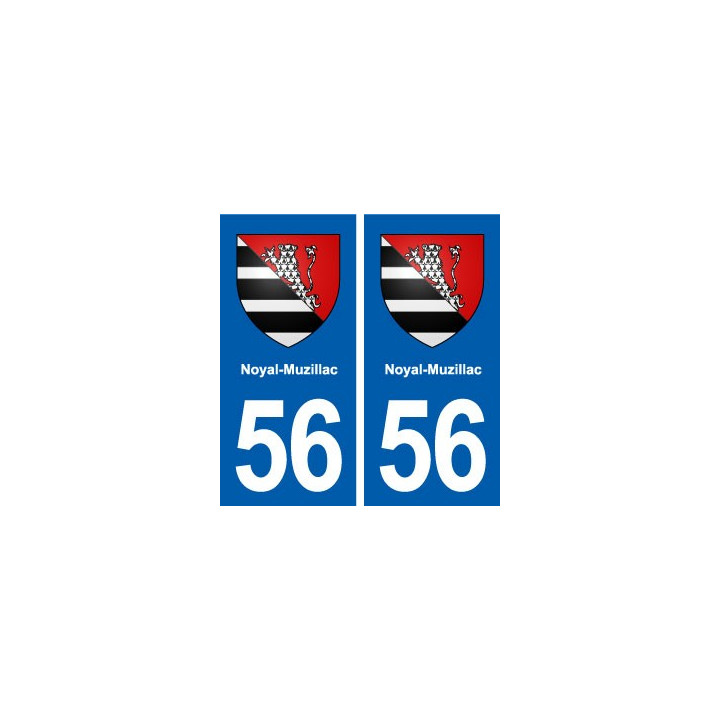 56 Noyal-Muzillac blason autocollant plaque stickers ville
