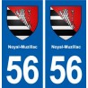 56 Noyal-Muzillac blason autocollant plaque stickers ville