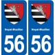 56 Noyal-Muzillac blason autocollant plaque stickers ville