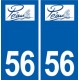 56 Péaule logo autocollant plaque stickers ville