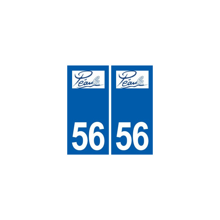 56 Péaule logo autocollant plaque stickers ville