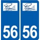 56 Péaule logo autocollant plaque stickers ville