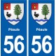 56 Péaule blason autocollant plaque stickers ville