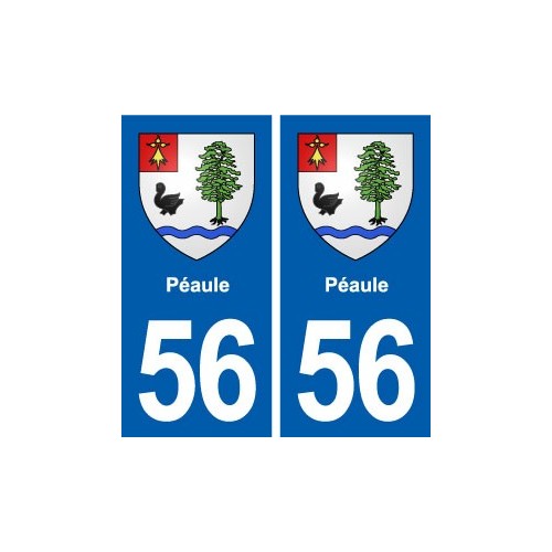 56 Péaule blason autocollant plaque stickers ville