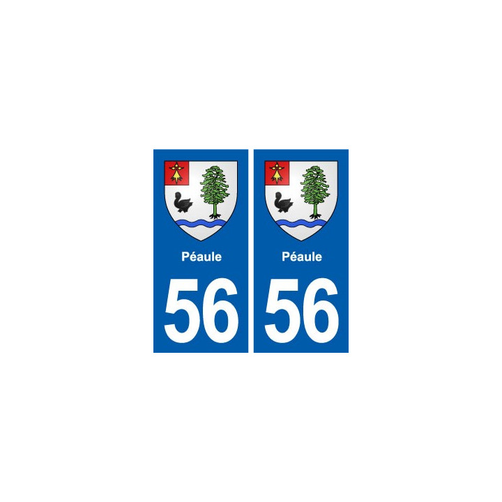 56 Péaule blason autocollant plaque stickers ville