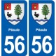 56 Péaule blason autocollant plaque stickers ville