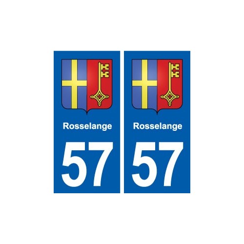 57 Rosselange blason autocollant plaque stickers ville