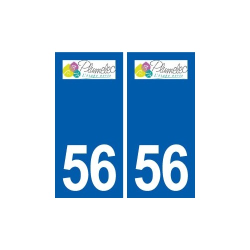 56 Plumelec logo autocollant plaque stickers ville