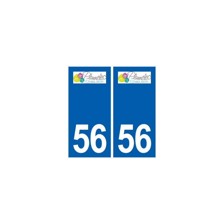 56 Plumelec logo autocollant plaque stickers ville