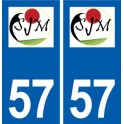 57 Saint-Julien-lès-Metz logo autocollant plaque stickers ville
