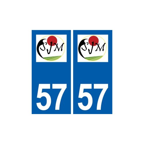 57 Saint-Julien-lès-Metz logo autocollant plaque stickers ville