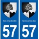 57 Saint-Julien-lès-Metz blason autocollant plaque stickers ville