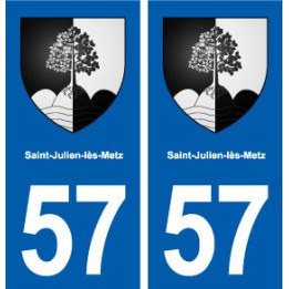 57 Saint-Julien-lès-Metz blason autocollant plaque stickers ville