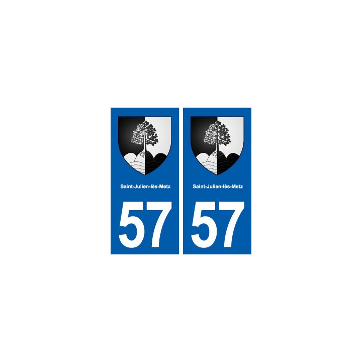 57 Saint-Julien-lès-Metz blason autocollant plaque stickers ville