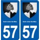 57 Saint-Julien-lès-Metz blason autocollant plaque stickers ville