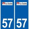 57 Scy-Chazelles logo autocollant plaque stickers ville