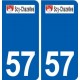 57 Scy-Chazelles logo autocollant plaque stickers ville