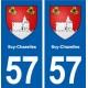 57 Scy-Chazelles blason autocollant plaque stickers ville