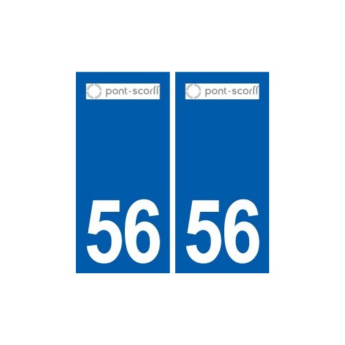 56 Pont-Scorff logo autocollant plaque stickers ville