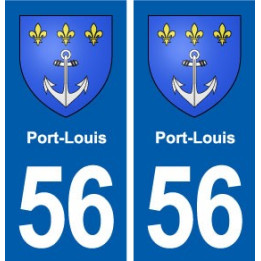 56 Port-Louis blason autocollant plaque stickers ville