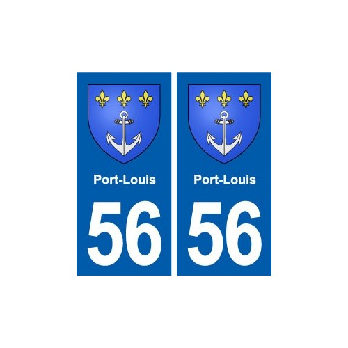 56 Port-Louis blason autocollant plaque stickers ville