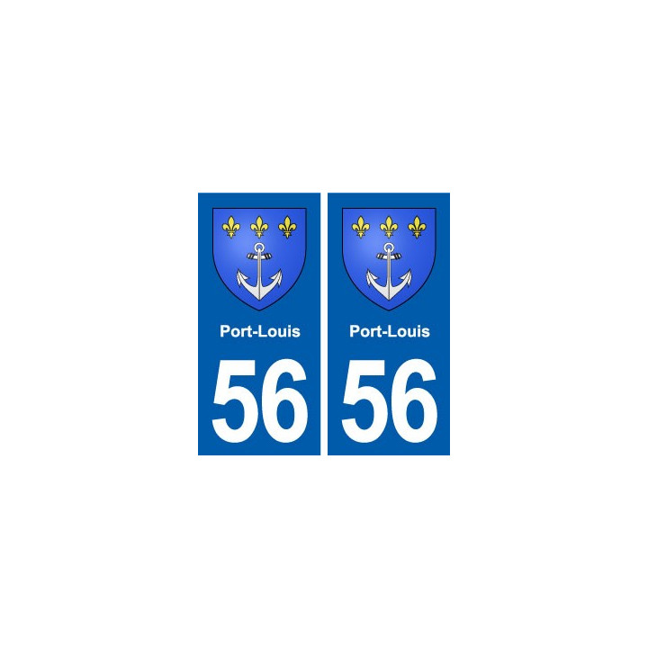 56 Port-Louis blason autocollant plaque stickers ville