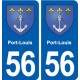 56 Port-Louis blason autocollant plaque stickers ville