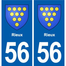 56 Rieux blason autocollant plaque stickers ville