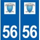 56 Rieux logo autocollant plaque stickers ville