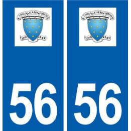 56 Rieux logo autocollant plaque stickers ville