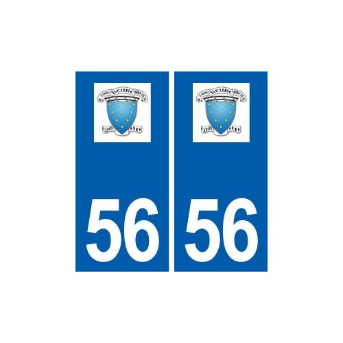 56 Rieux logo autocollant plaque stickers ville