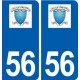 56 Rieux logo autocollant plaque stickers ville