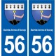 56 Sainte-Anne-d'Auray blason autocollant plaque stickers ville