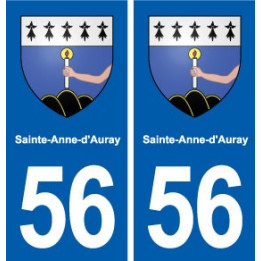 56 Sainte-Anne-d'Auray blason autocollant plaque stickers ville