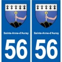 56 Sainte-Anne-d'Auray blason autocollant plaque stickers ville