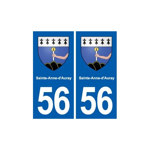 56 Sainte-Anne-d'Auray blason autocollant plaque stickers ville