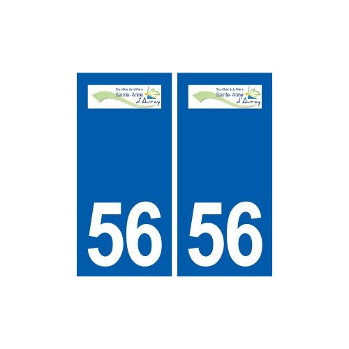 56 Sainte-Anne-d'Auray logo autocollant plaque stickers ville