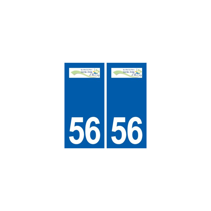 56 Sainte-Anne-d'Auray logo autocollant plaque stickers ville