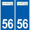 56 Sainte-Anne-d'Auray logo autocollant plaque stickers ville