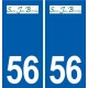 56 Saint-Jean-Brévelay logo autocollant plaque stickers ville