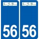 56 Saint-Jean-Brévelay logo autocollant plaque stickers ville