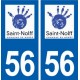 56 Saint-Nolff logo autocollant plaque stickers ville
