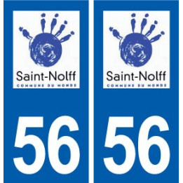 56 Saint-Nolff logo autocollant plaque stickers ville
