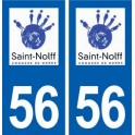 56 Saint-Nolff logo autocollant plaque stickers ville
