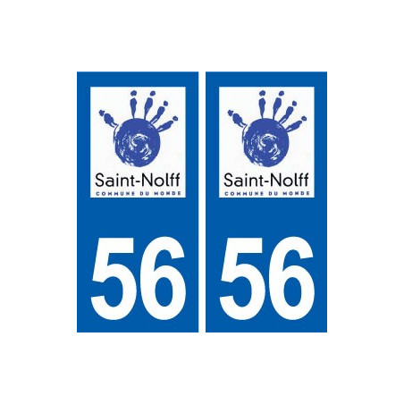 56 Saint-Nolff logo autocollant plaque stickers ville