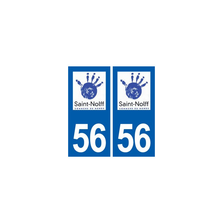 56 Saint-Nolff logo autocollant plaque stickers ville